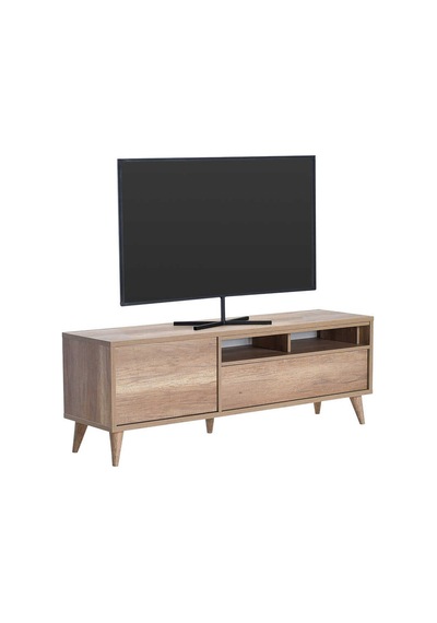 Retro Wide Kapaklı Çekmeceli Tv Sehpası - Tori