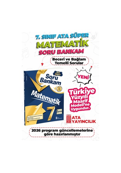 7. Sınıf Matematik Ata Süper Soru Bankam Yeni