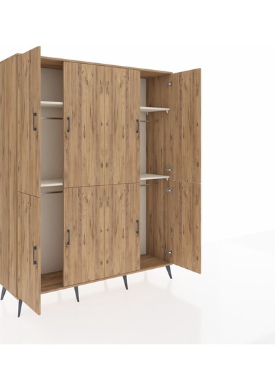 Hyperion Gardrop 4 Raflı 8 Kapaklı 4 Askılı 176x44x221 Çam-çam/aytaşı Beyaz Hyperion Gardrop 4 Raflı 8 Kapaklı 4 Askılı 176x44x221 Çam-çam/aytaşı Beyaz