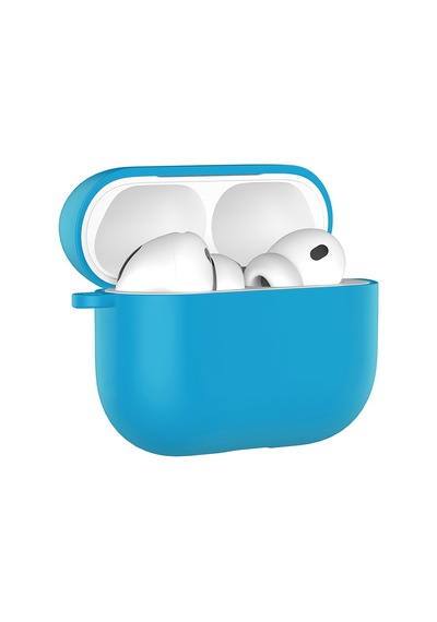 Apple Uyumlu AirPods Pro 3 İle Kılıf Standart Yumuşak Silikon Case Mavi