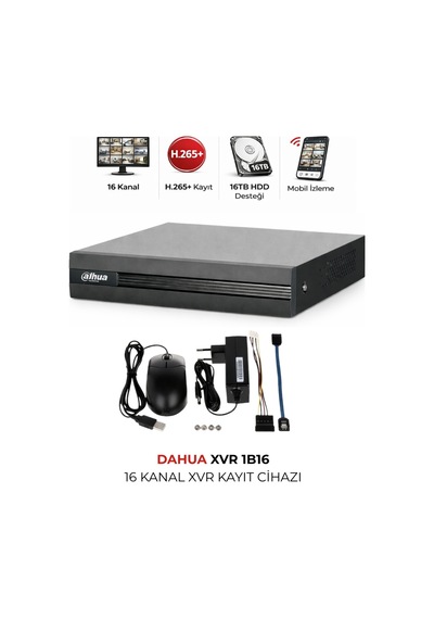 Xvr1b16-ı/t 16 Kanal Penta Hybrid Dvr Kayıt Ünitesi