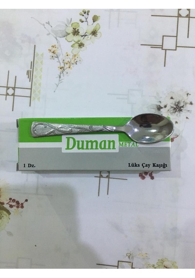 Çay Kaşığı Paslanmaz Çelik Duman Yeşil Kutu 12'li Duman Metal