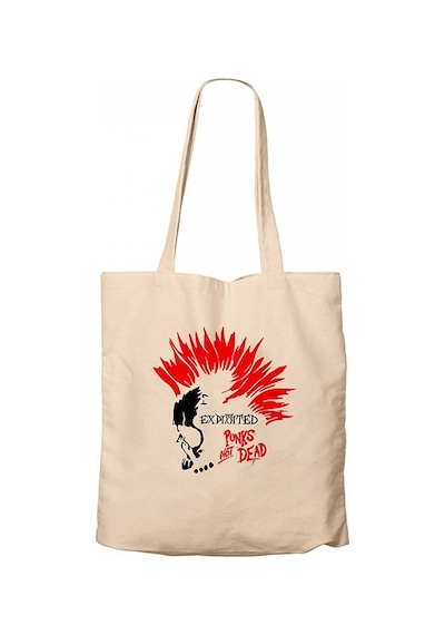 The Exploited Not Dead Punks Krem Kanvas Bez Çanta Krem
