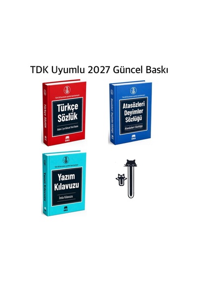 Ortaokullar İçin Tdk Uyumlu Sözlük Seti Türkçe Sözlük - İmla Kılavuzu - Atasözü Ve Deyimler Sözlüğü +2 Ayracı Hediye