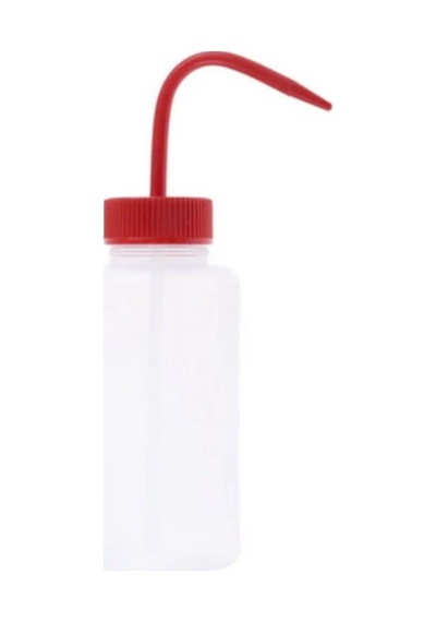Borox Piset 500 ML Yıkama Şişesi Geniş Boyun Kırmızı Kapak