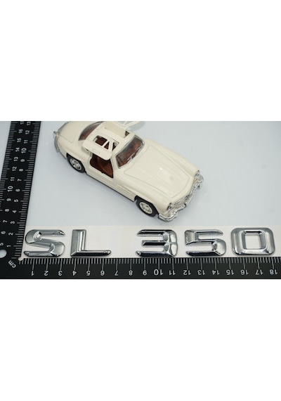 SL 350 Bagaj Krom Metal 3M 3D Yazı Logo