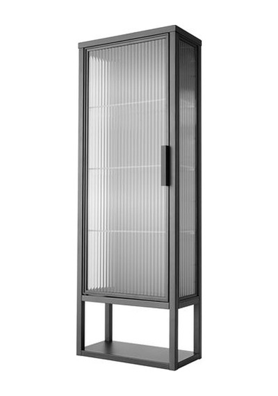 Ikea Mossjön Banyo Duvar Dolabı, Antrasit, 36x18x102 Cm