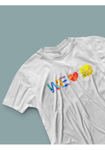 Fnbx We Love Tennis T-shirt BEYAZ
