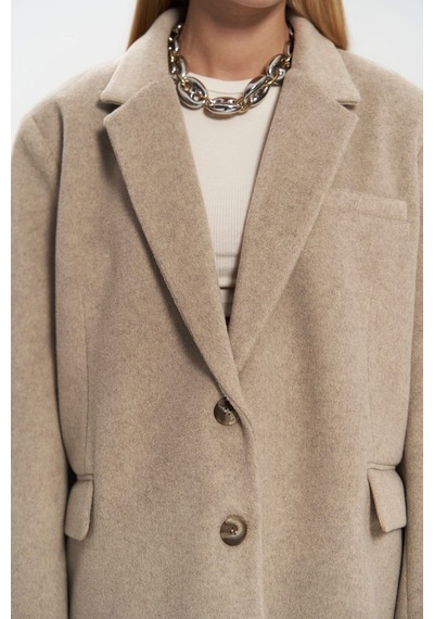 Mai Studios Co. Howell Taupe Blazer Ceket Taupe