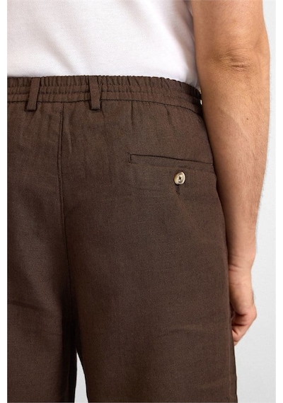 Süvari Koyu Kahve Regular Düz Twill Yarım Lastikli Şort Spn2020500045-kh9 Süvari Koyu Kahve Regular Düz Twill Yarım Lastikli Şort Spn2020500045-kh9