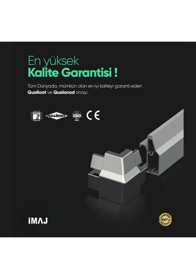 İmaj Banyo Mode İce A-7 İki Duvar Arası 1 Sabit 1 Sürgü Duşakabin Krom