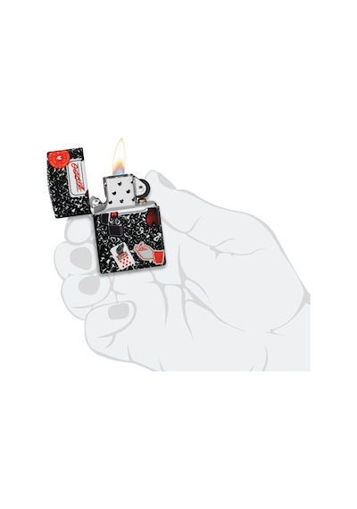 Zippo 49352 Zippo Notebook Design Çakmak Çok Renkli