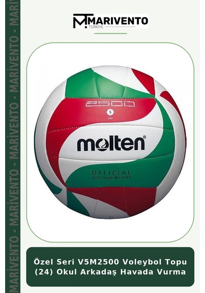 Özel Seri V5m2500 Voleybol Topu 24 Okul Arkadaş Havada Vurma Çok Renkli