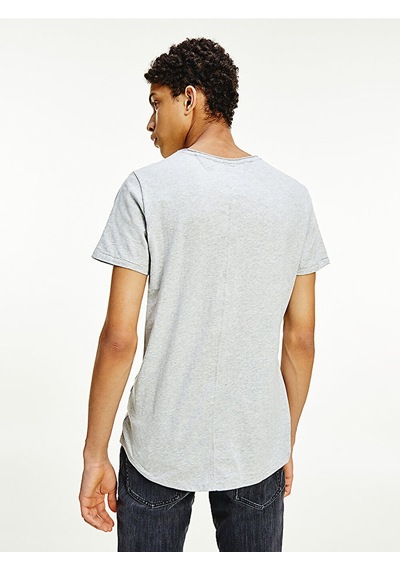 Tommy Hilfiger Tommy Hılfıger Erkek T-shırt Dm0dm09586-p01 Gri