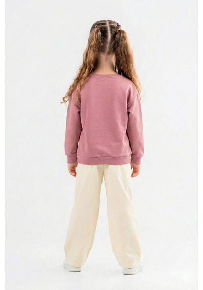 Xo Kids Kız Çocuk 2li Kombin Takım 8-14 Yaş Set0394 Krem