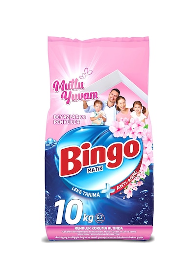 2 Adet Bingo Çamaşır Deterjanı 10 Kg Renkli Beyaz
