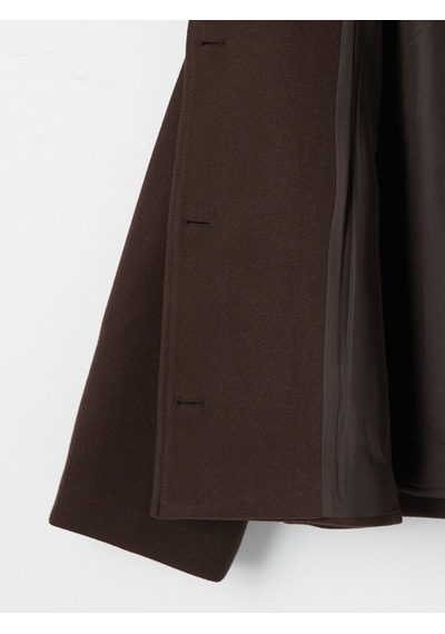 Lcw Modest Kahverengi Dik Yaka Oversize Kadın Kaşe Mont