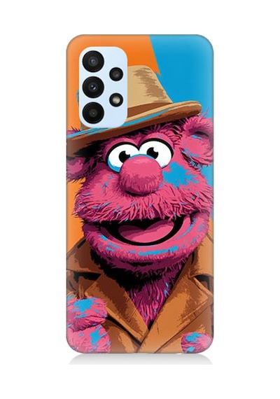 Samsung Galaxy A23 Uyumlu Pembe Kukla Desenli Silikon Kılıf
