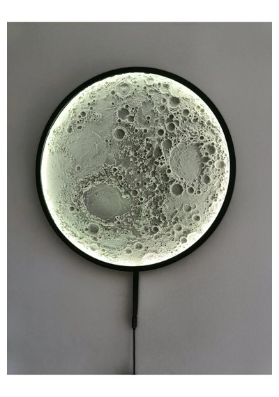 Led Işıklı Moon Lamp Ay Beyaz