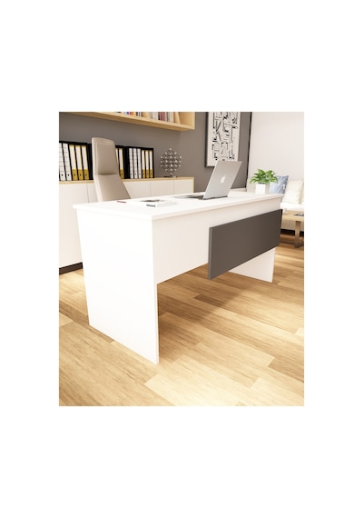 Karen 60x144 Çalışma Masası Ofis Masası Bilgisayar Masası Beyaz - Antrasit Beyaz - Antrasit Karen 60x144 Çalışma Masası Ofis Masası Bilgisayar Masası Beyaz - Antrasit Beyaz - Antrasit