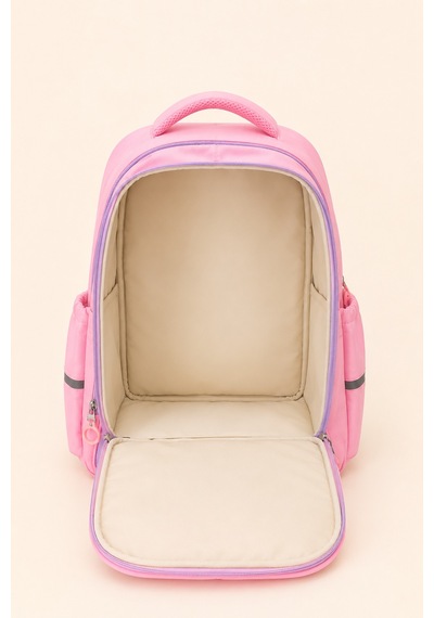 Ccs Kids Kız Çocuk İlkokul Ortaokul Okul Çantası Ortopedik Çok Gözlü Geniş Hacimli Pembe 51976