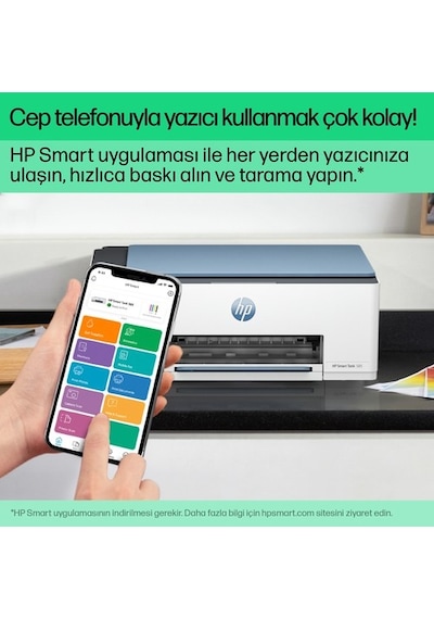 Hp 1f3y4a 585 Smart Tank - Wıreless All-ın-one Renkli Mürekkep Püskürtmeli Tanklı Yazıcı 12ppm