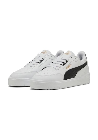 Puma Shuffle Downtown Uniseks Spor Ayakkabı 402596 Beyaz Siyah Beyaz Siyah