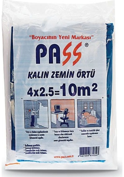 Kalın Zemin Örtüsü Branda Mavi 10M2-Kullanımı Pratik-Dayanıklı-Ta
