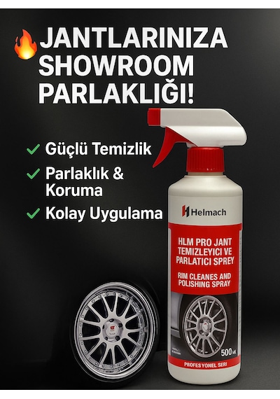 Helmach Hlm Pro Jant Temizleyici Ve Parlatıcı Sprey - 500 Ml