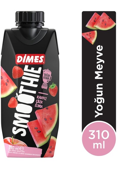 Dimes Smoothie Karpuz Çilek Elma 310 Ml X 12 Adet
