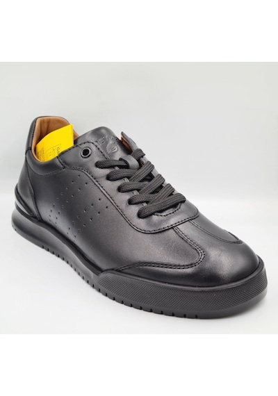 Greyder 19221 6y Siyah Hakiki Deri Erkek Günlük Casual Urban Deri Sneaker