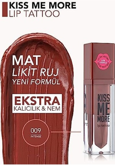 Kiss Me More Yüksek Pigmentli & Mat Bitişli Nemlendirici Likit Ruj 0 97282087