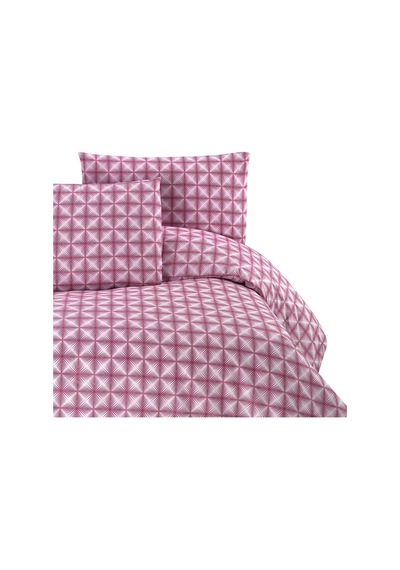 Menderes Home Cotton Collection Ranforce Çift Kişilik Nevresim Seti Efekt Gül Kurusu Renkli