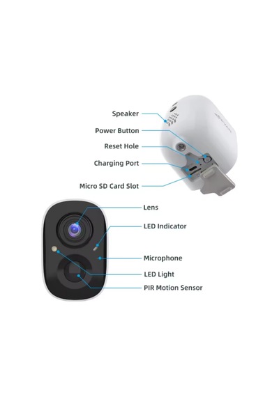 O-kam 3033 Wi-fi Şarjlı 128gb Ip Güvenlik Kamerası Gece Görüşlü O-kam 3033 Wi-fi Şarjlı 128gb Ip Güvenlik Kamerası Gece Görüşlü