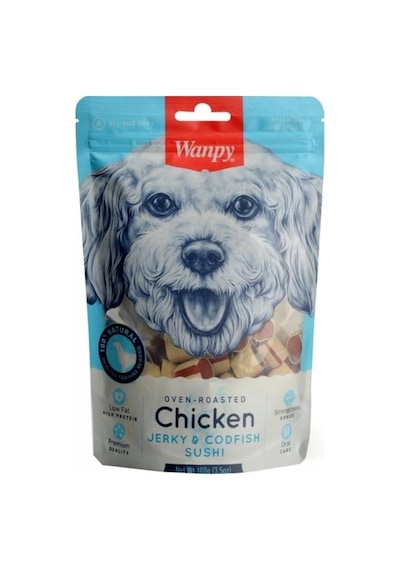Wanpy Oven Roasted Tavuk Sargılı Morina Balıklı Köpek Ödülü 100 G