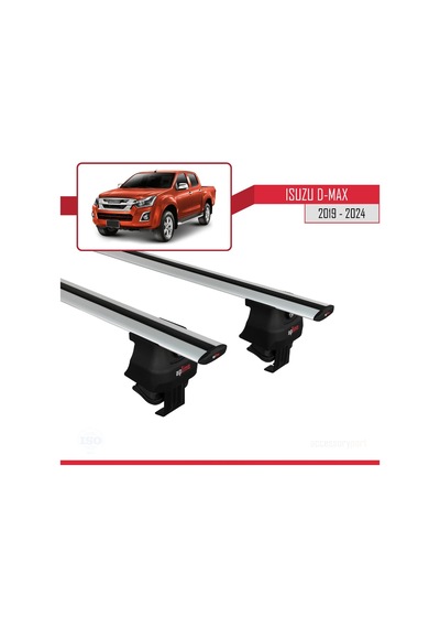 Isuzu D-max 2019 Ve Sonrası İle Uyumlu Ace-4 Ara Atkı Tavan Barı Gri