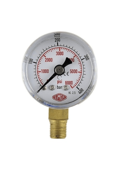 Simga 0-10 Bar Çap Ø40 MM ALTtan Bağlantılı Kuru Tip Manometre