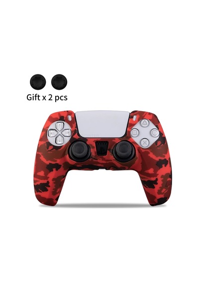 Silikon Koruyucu Kol Örtüsü Ps5 Denetleyici Aksesuarları Kauçuk Kılıf Ps5 Ince Camo-red Silikon Koruyucu Kol Örtüsü Ps5 Denetleyici Aksesuarları Kauçuk Kılıf Ps5 Ince Camo-red