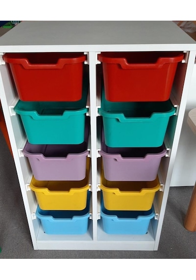 Dolap Plastik 10 Çekmeceli Çok Renkli Dolap Plastik 10 Çekmeceli Çok Renkli