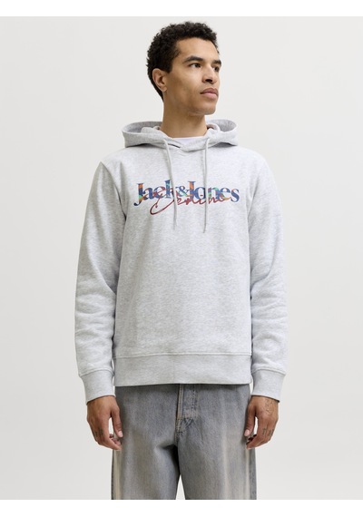 Jack & Jones Erkek Gögüs Baskili Kapüsonlu Sweatshirt - Tom - 12298419 Beyaz Melanj Jack & Jones Erkek Gögüs Baskili Kapüsonlu Sweatshirt - Tom - 12298419 Beyaz Melanj