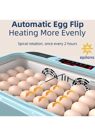 Kuluçka Makinesi Epo-s64 Yumurtalık 5 Programlı Tam Otomatik