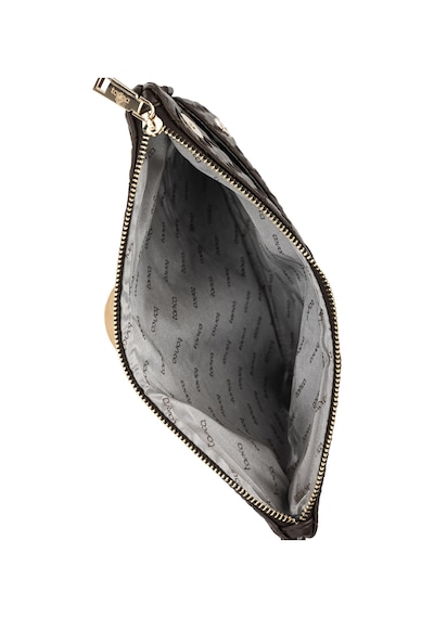Tamer Tanca Kadın Suni Deri Kahverengi Clutch Çanta 921 7482-b Bn Cnt Sk26-27 Kahve Orgu