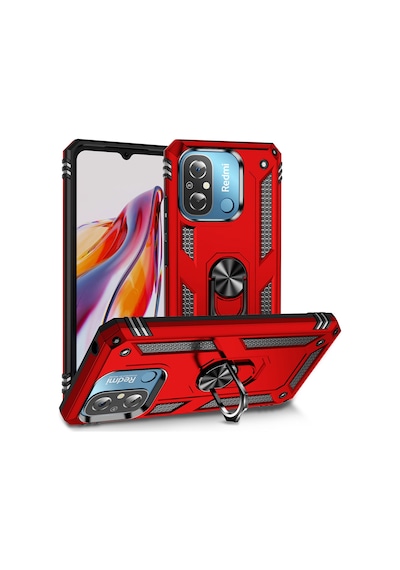 Zore Redmi 12c Kılıf Vega Kapak - Kırmızı Kirmizi