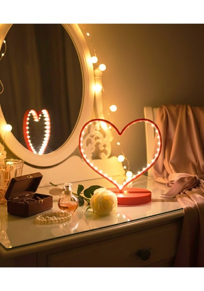 Sincara Home Kalp Led Hediye Sevgililer Günü Özel Kırmızı Kalp
