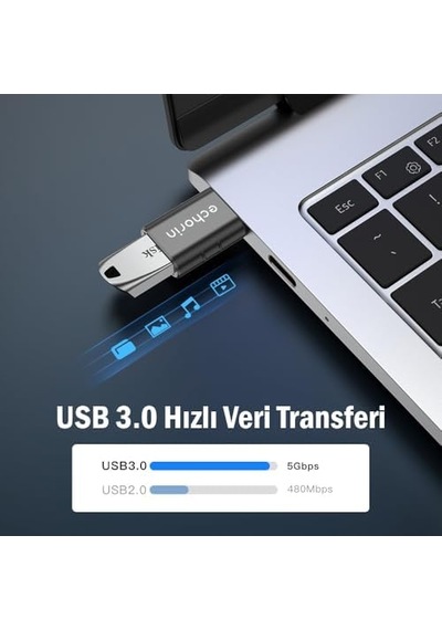 İkili Otg Akıllı Giriş Usb 3.0 To Type-c Dönüştürücü Adaptör Çevirici 5gbps, İphone 16, Pro, Pro Max, M2, M3, M4 Macbook Pro, Air, İpad Pro Ve Galaxy S25, S24, S23 Ve Tabletler İle Uyumlu