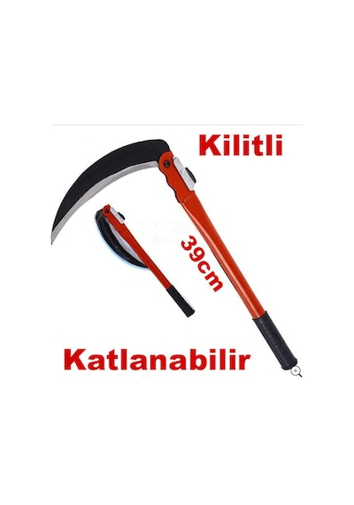 Orak. Tırpan Katlanır Kilitlenir Çelik Ot Biçme Orak N11.140