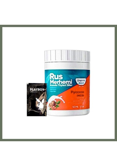 Bezos Playboy Turquoise Ceviz & Ceviz Sütü Rus Merhemi 50 Ml Tüy Dökücü Krem + 1 Armağan Jel Bezos1