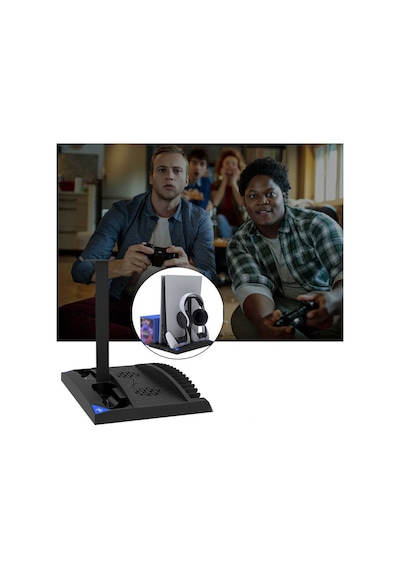 Ipega Pg P5013B Ps 5 Dualsense Şarj Istasyonu Ve Kulaklık Stan