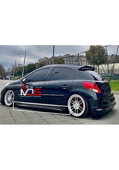 Peugeot 207 Uyumlu R Marşpiyel Sağ Sol Takım Fiberglass Boyasız