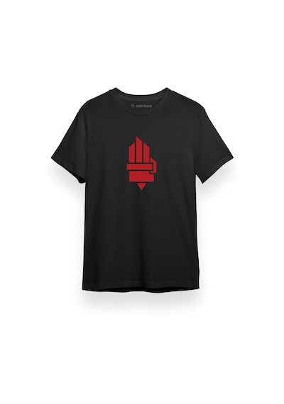 The Hunger Games Hand Siyah Kısa Kol Erkek Tshirt 001